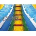 Pogo 24' Retro Commercial Inflatable Double Lane Water Slide with Blower Kids Bouncy Jumper   